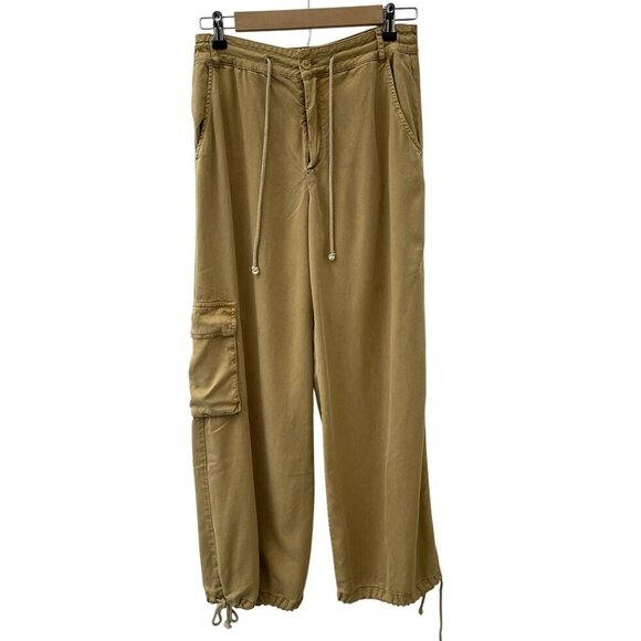 YFB Young Fabulous & Broke Baggy Klem Cargo Pants Hi-Rise Willow Pigment Women S - Picture 1 of 13